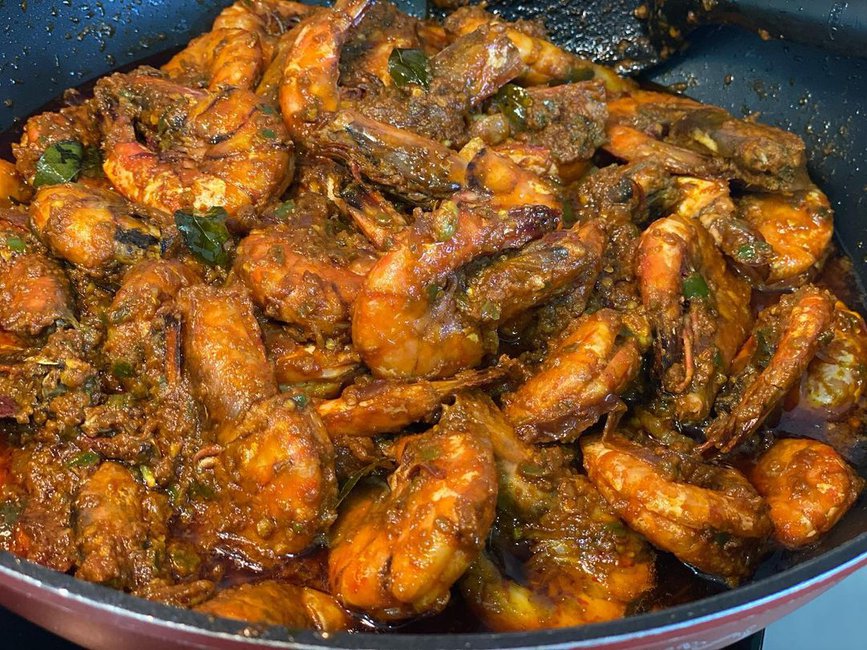 Udang Goreng Bumbu Kari