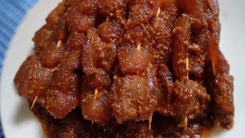 Sate Kikil Bumbu Pedas