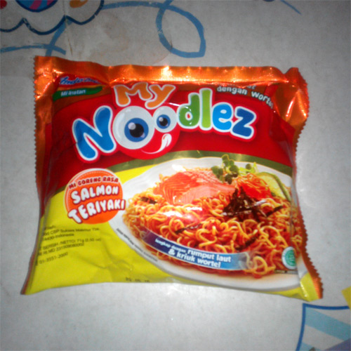 My Noodlez Mi goreng rasa Salmon Teriyaki