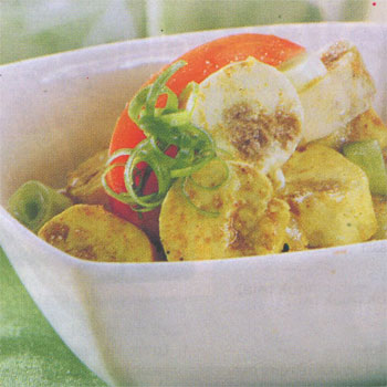 Tumis Kari Putih Telur Tumis Kari Putih Telur