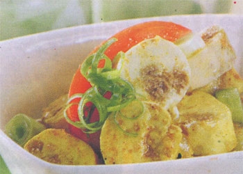 Tumis Kari Putih Telur