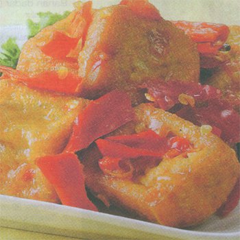 Tahu Pong Bumbu Balado