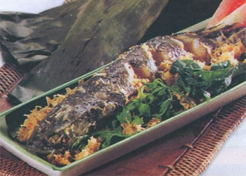 Ikan Gabus Bumbu Kelapa