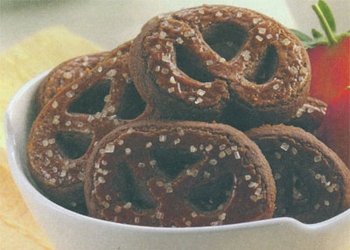 Choco Ginger Pretzel Cookies