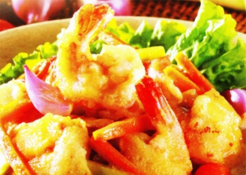 Udang Goreng Acar Kuning