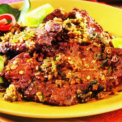 Dendeng Kare Balado Hijau