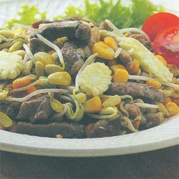 Tumis Daging Jagung Taoge Kedelai