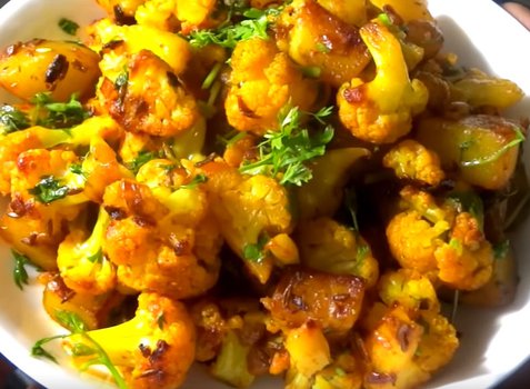 Aalu Phool Gobi Ki Bhujia