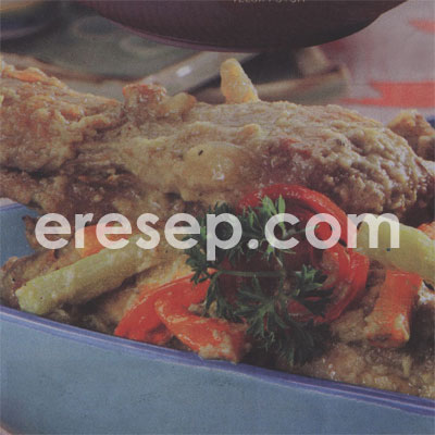 Ayam Goreng Masak Santan Acar Ayam Goreng Masak Santan Acar