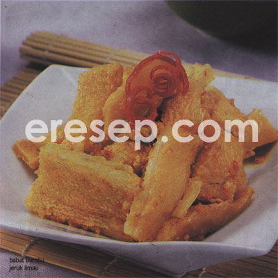 Babat Bumbu Jeruk Limau Babat Bumbu Jeruk Limau