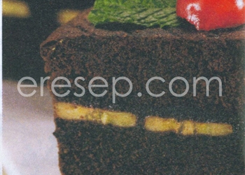 Brownis Kukus Lapis Pisang