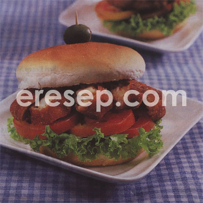 Burger Ayam Isi Burger Ayam Isi