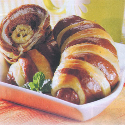Roti Pisang Cokelat Ubi Roti Pisang Cokelat Ubi