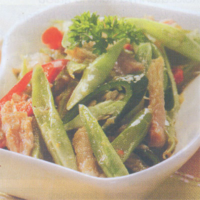 Tumis Buncis Ikan Asin Tumis Buncis Ikan Asin
