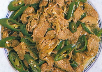 Daging Cah Cabai Hijau