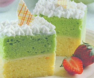 Cake Tape Kukus Lapis Pandan