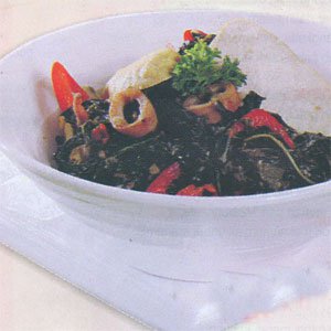 Daun Singkong Masak Tahu Kuning