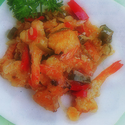 Udang Saus Inggris Udang Saus Inggris