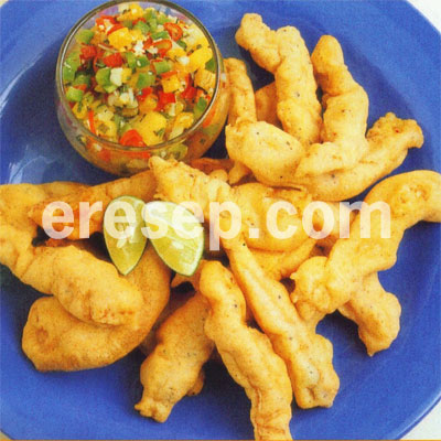 Filet Ayam Goreng Saus Mangga Filet Ayam Goreng Saus Mangga