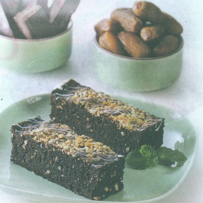 Brownis Kacang Kurma