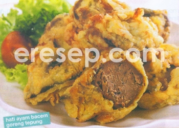 Hati Ayam Bacem Goreng Tepung