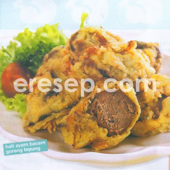 Hati Ayam Bacem Goreng Tepung