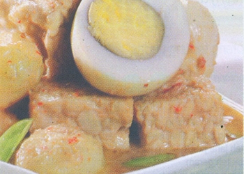 Telur Ayam Masak Bobor Pedas