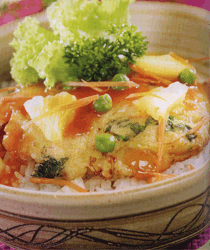 Nasi Telur Asam Manis