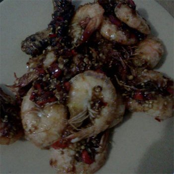 Udang Goreng Tumis Bumbu Dendeng