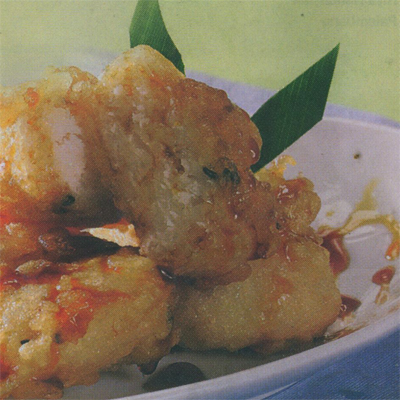 Ketan Goreng Tepung Saus Gula Merah Ketan Goreng Tepung Saus Gula Merah