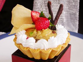 Rice Pudding On Tartlet Shell