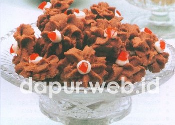 Kue Semprit Cokelat Jahe Madu