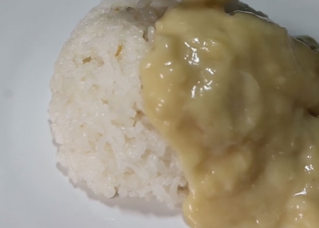 Ketan Kuah Durian Yang Lezat