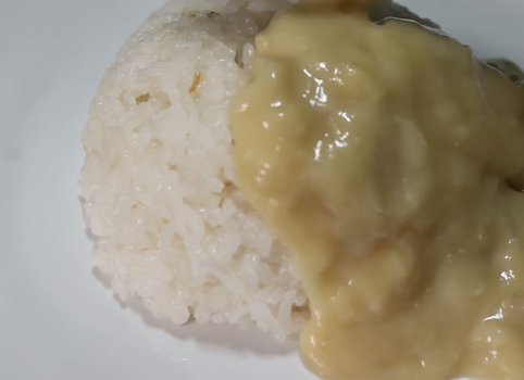 Ketan Kuah Durian Yang Lezat