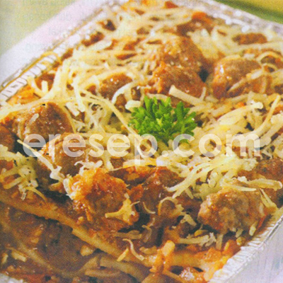 Lasagna Bola-Bola Daging Lasagna Bola-Bola Daging