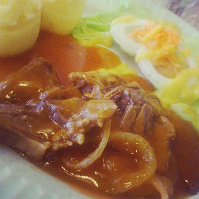 Steak Lidah Sapi Saus Santan