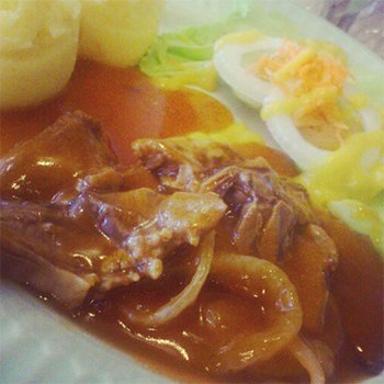 Steak Lidah Sapi Saus Santan