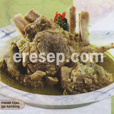 Masak Hijau Iga Kambing Masak Hijau Iga Kambing