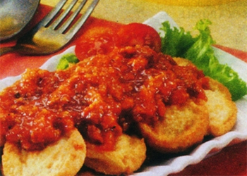 Tahu Sutera Goreng Bolognaise