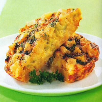 Omelet Kentang Tabur Peterseli Omelet Kentang Tabur Peterseli