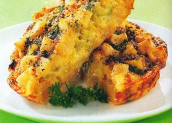 Omelet Kentang Tabur Peterseli