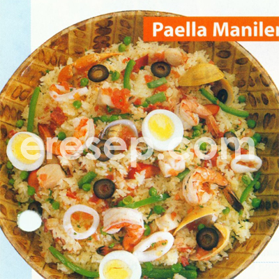 Paella Manilena (Nasi Seafood) Filipina Paella Manilena (Nasi Seafood) Filipina