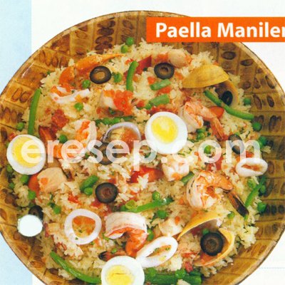 Paella Manilena (Nasi Seafood) Filipina