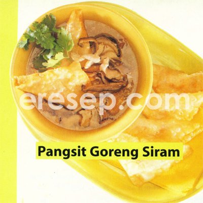 Pangsit Goreng Siram