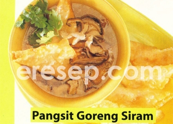 Pangsit Goreng Siram