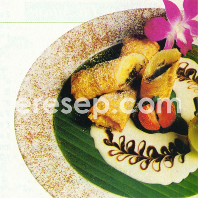 Pisang Gulung Cokelat Pisang Gulung Cokelat