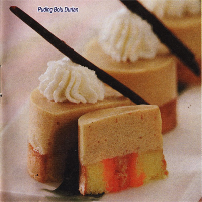 Puding Bolu Durian Puding Bolu Durian