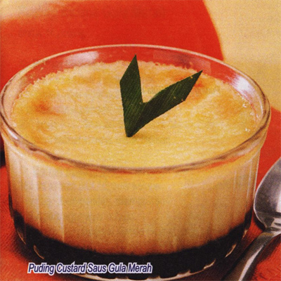 Puding-Custard Saus Gula Merah Puding-Custard Saus Gula Merah