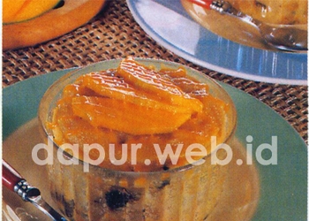 Puding Kukus Saus Mangga