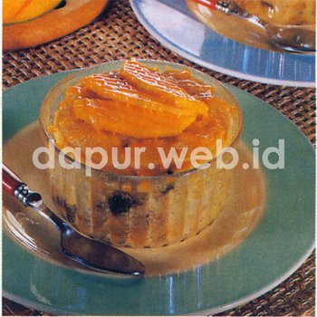 Puding Kukus Saus Mangga